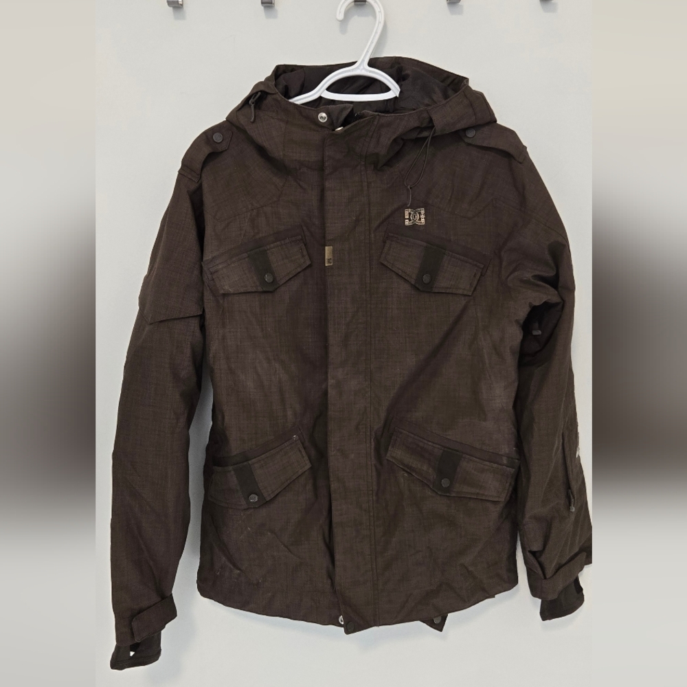 DC Parka Jacket Womens M Gray Waterproof Snowboarding Skiing Outdoor Insulated